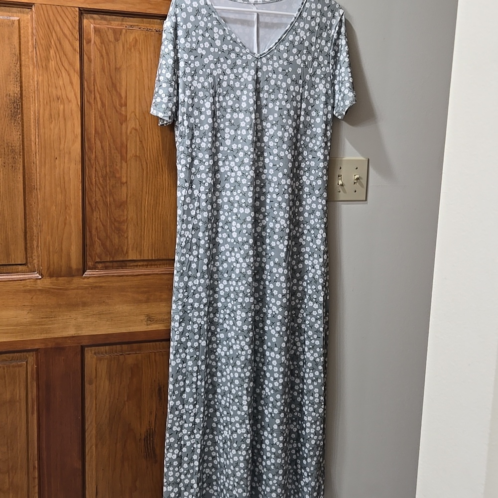 Sage Green A-line Maxi Dress